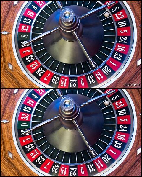 How many green spots on a roulette wheel